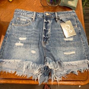 Distressed, Insane Gene Denim Shorts